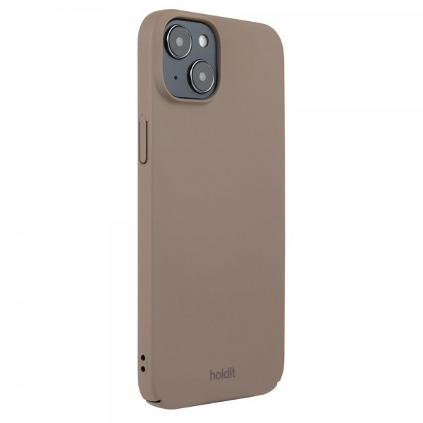 Holdit iPhone 15 Plus Suojakuori Slim Case Mocha Brown