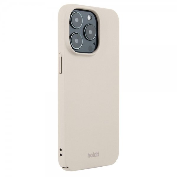 Holdit iPhone 15 Pro Slim Case Light Beige
