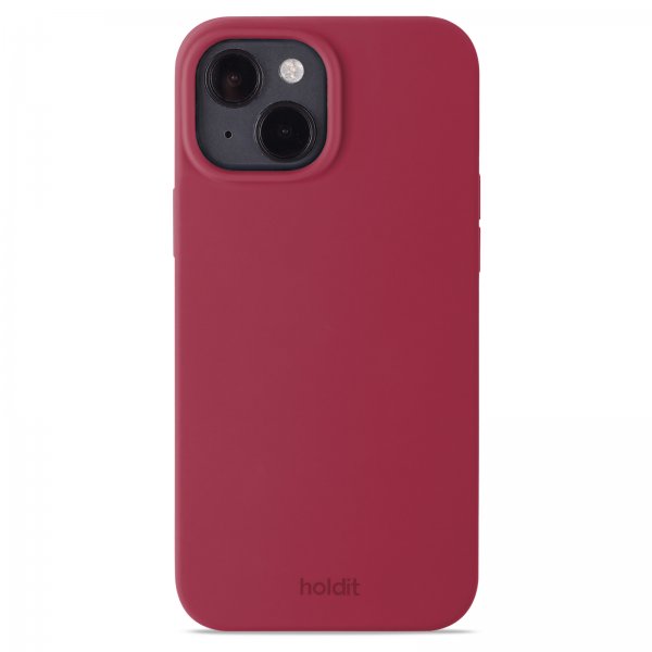 holdit iPhone 15 Silikonikotelo Red Velvet