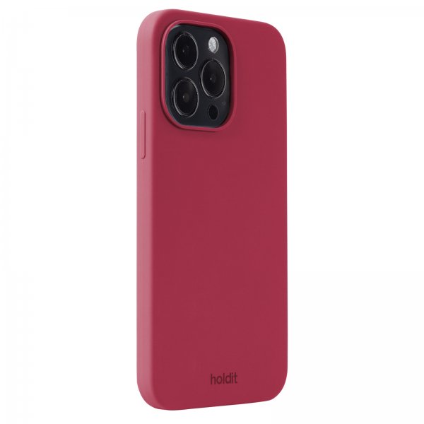 holdit iPhone 15 Pro Max Kuori Silikoni Red Velvet