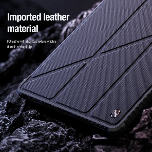 Nillkin Samsung Galaxy Tab S9 Plus/S10 Plus Kotelo Bumper Leather Case Pro Musta