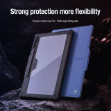 Nillkin Samsung Galaxy Tab S9 Plus/S10 Plus Kotelo Bumper Leather Case Pro Musta