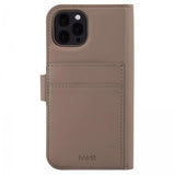 holdit iPhone 12/iPhone 12 Pro -lompakkokotelo, jossa magneetti, plus, mokanruskea