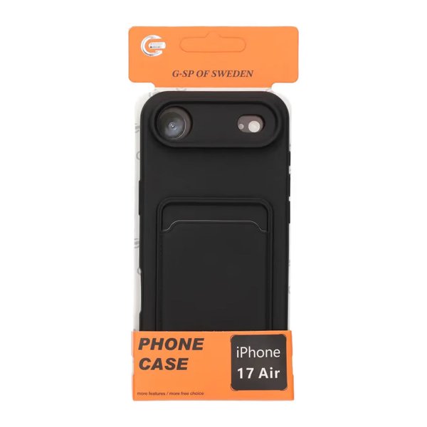 iPhone Air -kuoret, korttipidike, musta