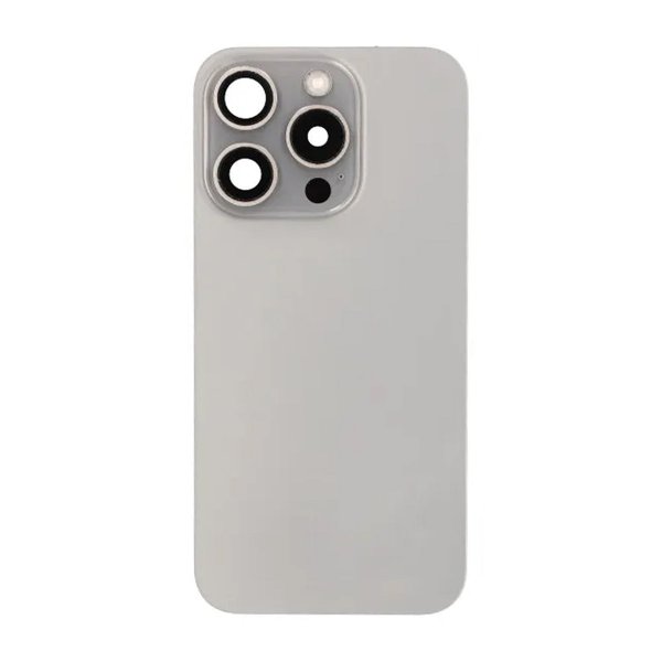 iPhone 15 Pro Takalasi, Täydellinen OEM - Luonnon Titaani