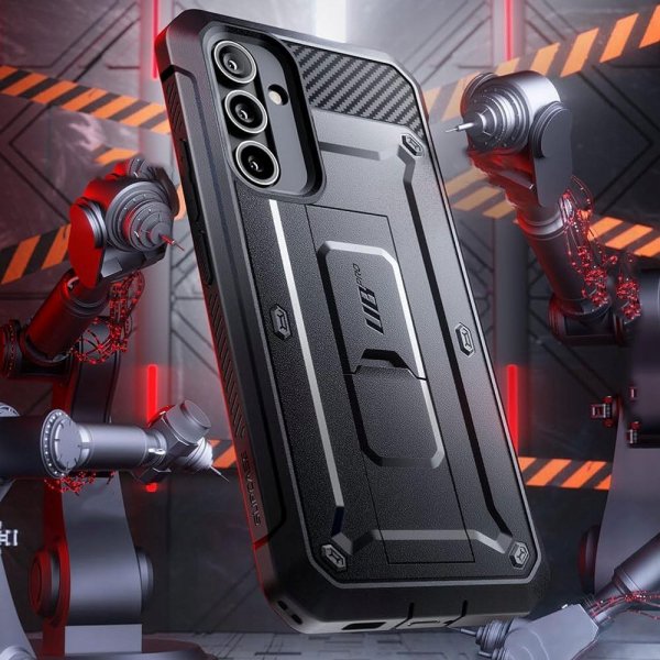 Supcase Samsung Galaxy A55 -suojakuori UB Pro Musta