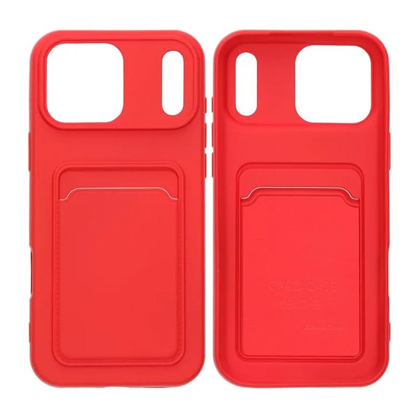 iPhone 17 Pro Max Kuori Korttipidike Punainen