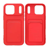 iPhone 17 Pro Max Kuori Korttipidike Punainen