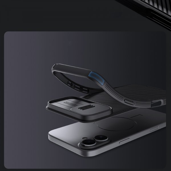 Nillkin iPhone 16 -suojakuori CamShield Pro MagSafe, musta