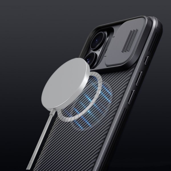 Nillkin iPhone 16 -suojakuori CamShield Pro MagSafe, musta