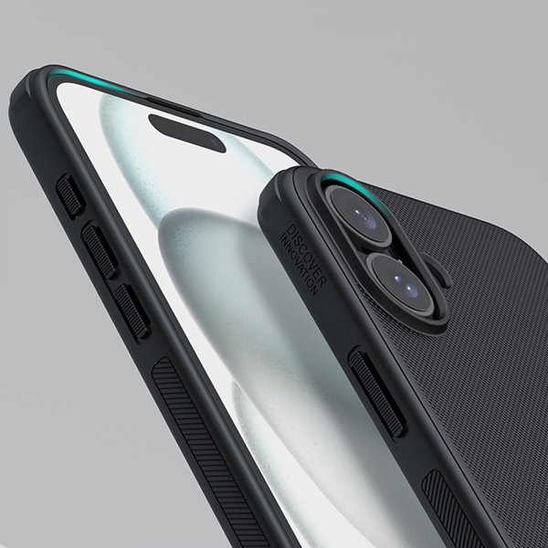 Nillkin iPhone 16 -suojakuori Super Frosted Shield Pro musta