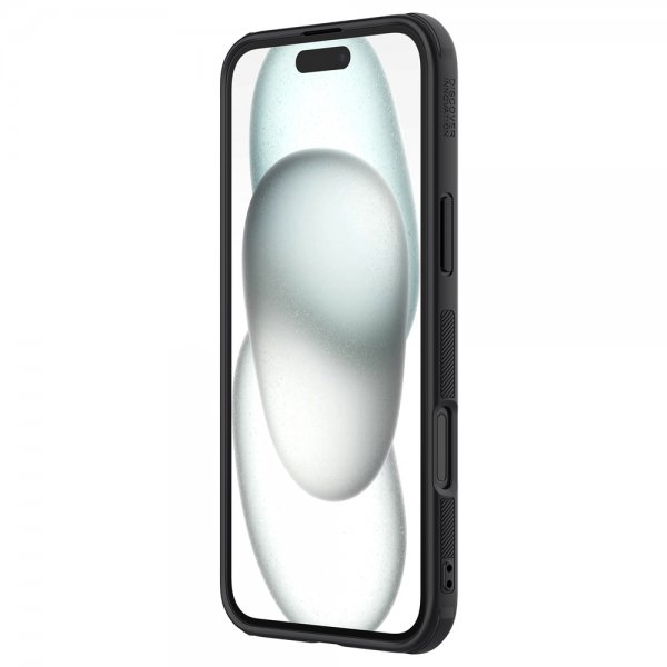 Nillkin iPhone 16 -suojakuori Super Frosted Shield Pro musta