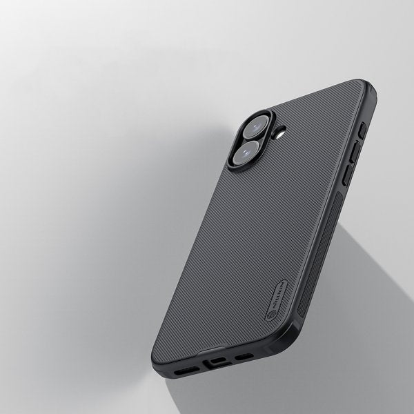 Nillkin iPhone 16 -suojakuori Super Frosted Shield Pro musta