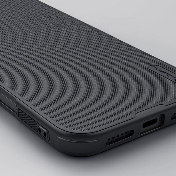 Nillkin iPhone 16 -suojakuori Super Frosted Shield Pro musta