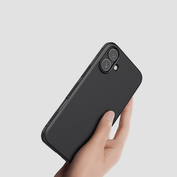 Nillkin iPhone 16 -suojakuori Super Frosted Shield Pro musta