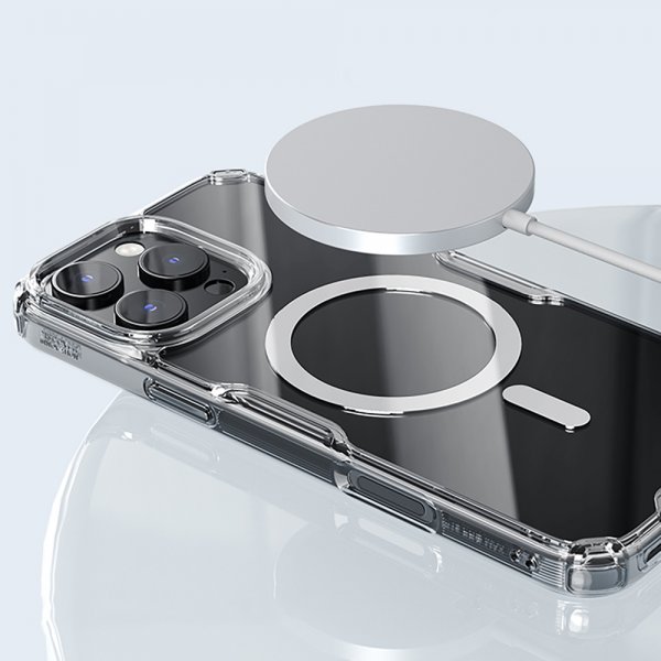 Nillkin iPhone 16 -suojakuori Nature Pro Series MagSafe, läpinäkyvä