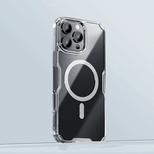 Nillkin iPhone 16 Pro -kuori Nature Pro Series MagSafe Läpinäkyvä