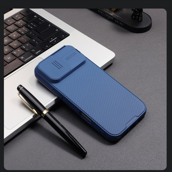 Nillkin iPhone 16 CamShield Pro MagSafe -suojakuori, sininen