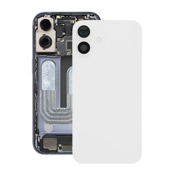 iPhone 16 Plus Takalasi Täydellinen OEM - Valkoinen
