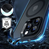 ESR iPhone 16 Pro Kuori ja Näytönsuoja Classic Hybrid MagSafe Setti Huurrettu Musta