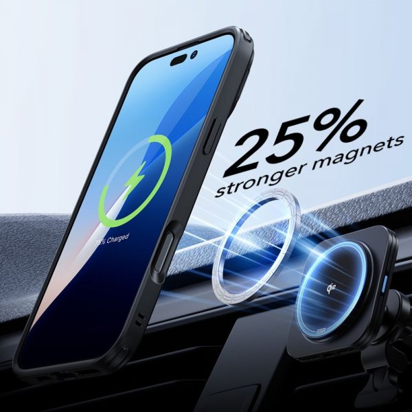ESR iPhone 16 Pro Max Kuoret ja Näytönsuoja Classic Hybrid Kickstand MagSafe Setti Musta