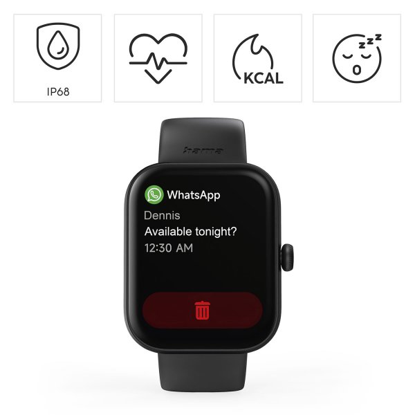 Hama Smartwatch 5000 Musta