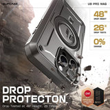 Supcase iPhone 16 Pro Max -suojakuori UB Pro MagSafe Musta