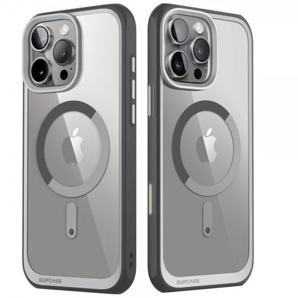 Supcase iPhone 16 Pro Max -suojakuori UB Mag Harmaa