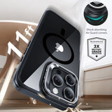 ESR iPhone 16 Pro -kuori ja näytönsuoja Classic Hybrid Kickstand MagSafe -setti, musta