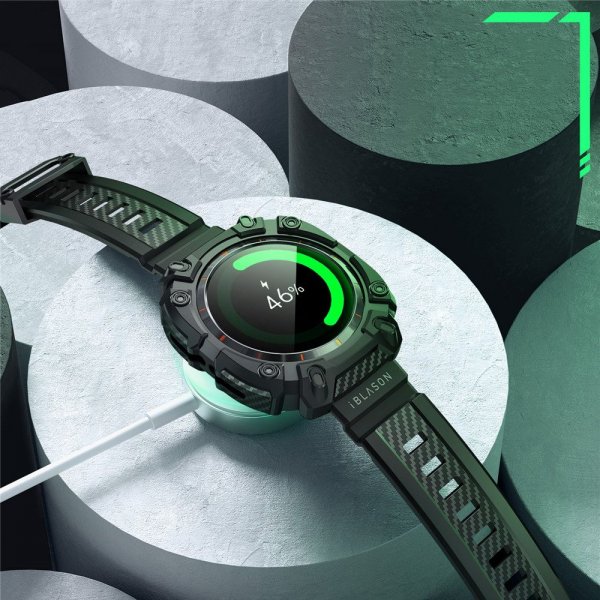 Supcase Samsung Galaxy Watch Ultra 47mm ranneke ArmorBox Musta