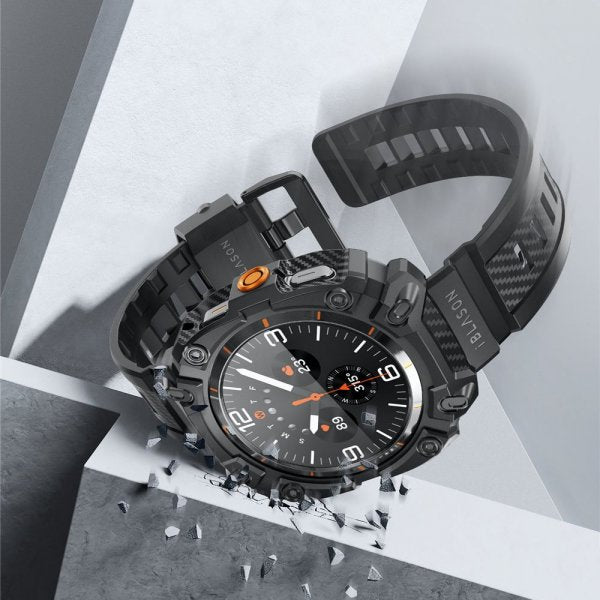 Supcase Samsung Galaxy Watch Ultra 47mm ranneke ArmorBox Musta