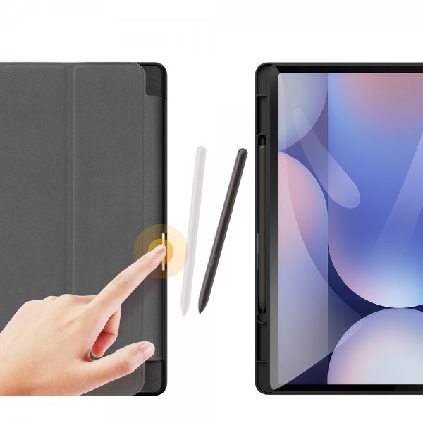 Dux Ducis Samsung Galaxy Tab S9 Plus/S9 FE Plus/S10 Plus Kotelo DOMO Series Musta