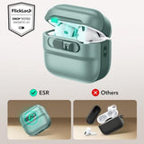 ESR AirPods 4 Kotelo Pulse FlickLock HaloLock Vihreä