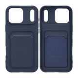 iPhone 17 Pro Max Kuori Korttikotelolla Sininen