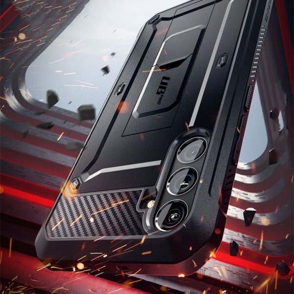 Supcase Samsung Galaxy S24 FE Suojakuori UB Pro Musta