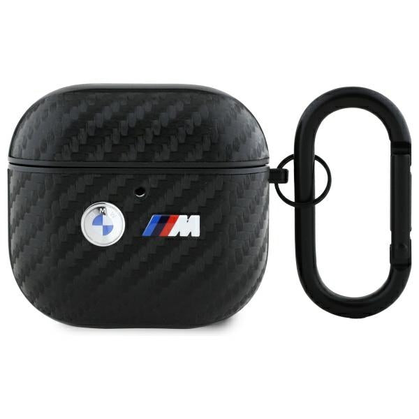 BMW AirPods 4 Kuori Hiilikuitu Kaksoislogo Musta