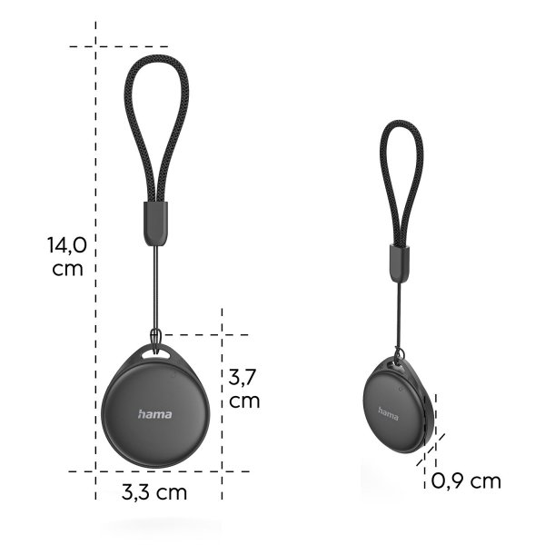 Hama Apple/Android Smart Tracker Avaimenpaikannin, 2 kpl