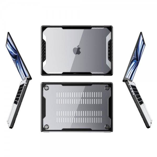 Supcase MacBook Air 15 M2 (A2941)/M3 (A3114) kuori Unicorn Beetle, musta