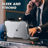 Supcase MacBook Air 15 M2 (A2941)/M3 (A3114) kuori Unicorn Beetle, musta