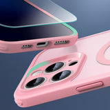 ESR iPhone 16 Pro Max -kuori ja näytönsuoja Classic Pro MagSafe -setti, pinkki