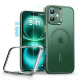 ESR iPhone 16 -suojakuori ja -näytönsuoja Classic Pro MagSafe -setti vihreä