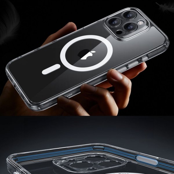 ESR iPhone 16 Pro Kuori ja Näytönsuoja Classic Pro MagSafe Setti Läpinäkyvä