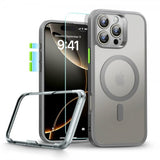 ESR iPhone 16 Pro Max Kuori ja Näytönsuoja Classic Pro MagSafe Setti Harmaa