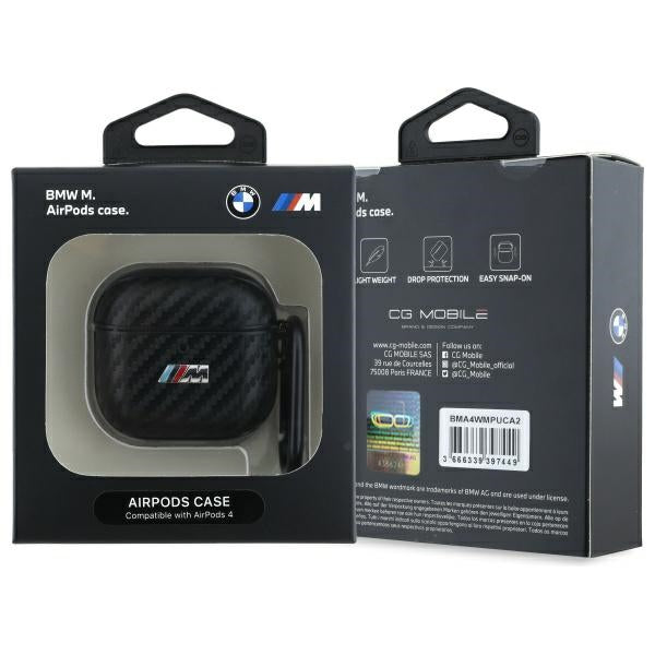 BMW AirPods 4 Kuoret Carbon M Musta