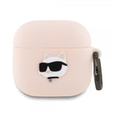 Karl Lagerfeld AirPods 4 Suojakuori Choupette 3D Pinkki