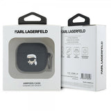Karl Lagerfeld AirPods 4 -kuoret Karl 3D musta
