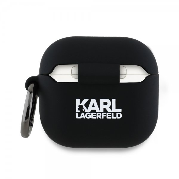 Karl Lagerfeld AirPods 4 -kuori Karl & Choupette 3D Musta