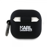 Karl Lagerfeld AirPods 4 -kuori Karl & Choupette 3D Musta