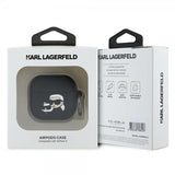 Karl Lagerfeld AirPods 4 -kuori Karl & Choupette 3D Musta
