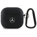 Mercedes-Benz AirPods 4 -kotelo, aitoa nahkaa, musta